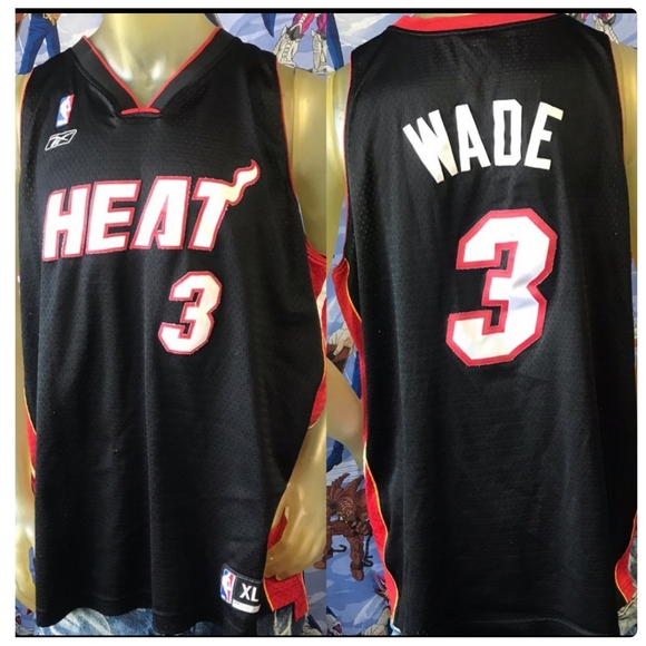 Reebok Other - Vintage Reebok NBA Miami Heat #3 Dwyane Wade Size XL Jersey▪